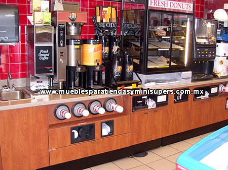 MUEBLES PARA COMIDA RAPIDA (FAST FOOD) EN TIENDAS DE CONVENIENCIA Y